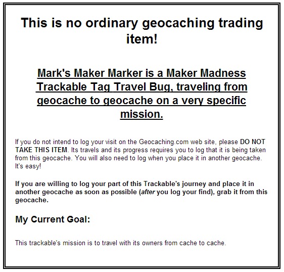 Trackables How to Start Them on Their Journey Geocacher's Compass